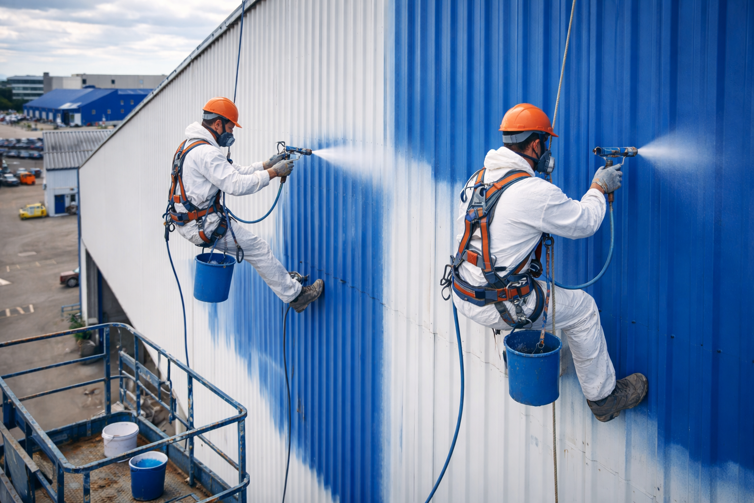 Висотні роботи при фарбуванні складів і ангарів: специфіка та значення