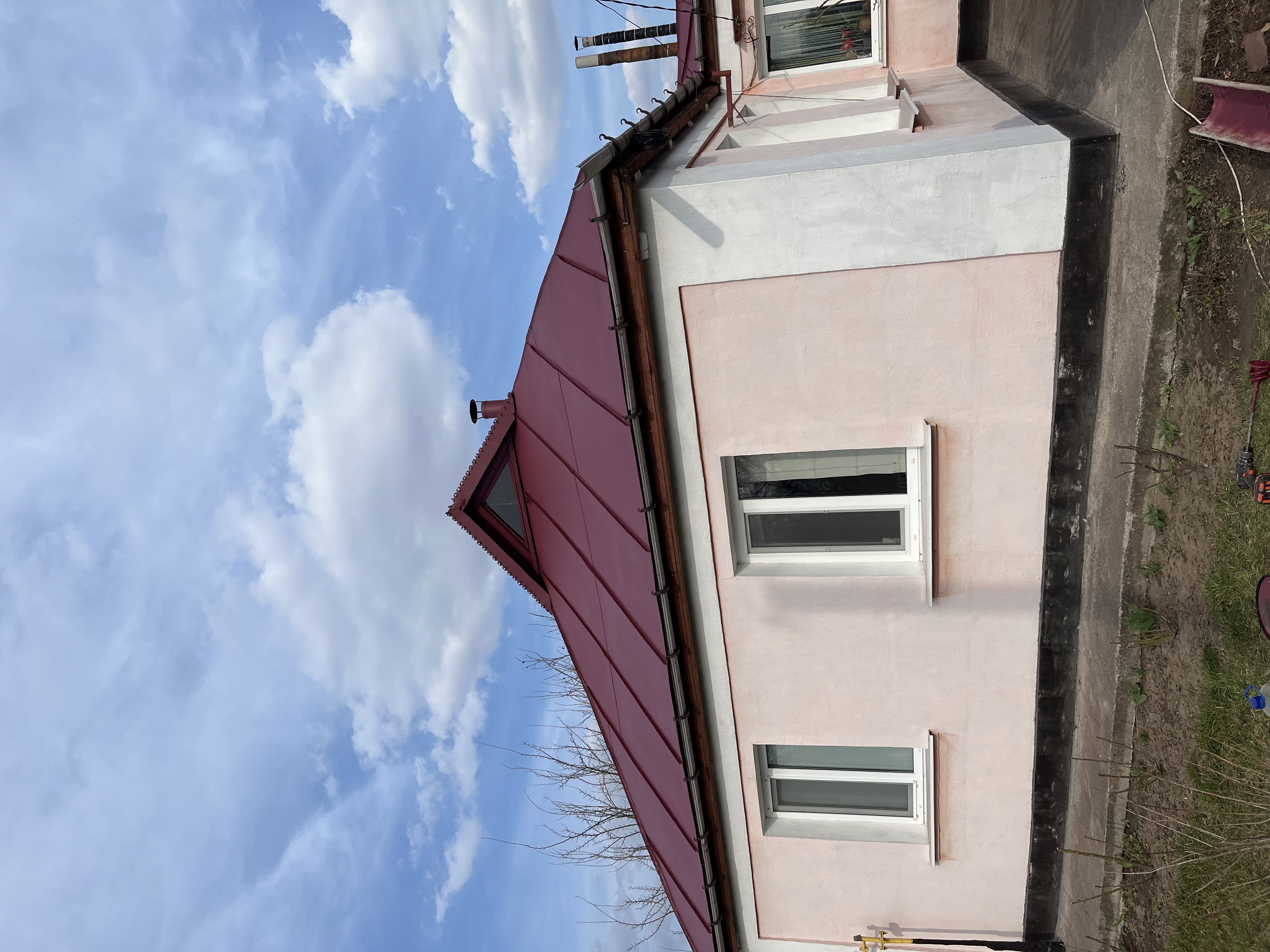 Покраска оцинкованной кровли в с. Великополовецкое, Киевская область